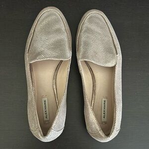 Alex Marie rose gold loafer-style flats